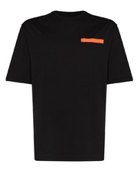 schwarzes T-Shirt mit einem Rundhalsausschnitt von Heron Preston for Calvin Klein