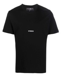 schwarzes T-Shirt mit einem Rundhalsausschnitt von Hydrogen