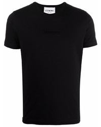 schwarzes T-Shirt mit einem Rundhalsausschnitt von Iceberg