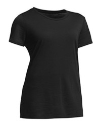 schwarzes T-Shirt mit einem Rundhalsausschnitt von Icebreaker