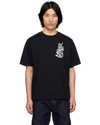 schwarzes T-Shirt mit einem Rundhalsausschnitt von Icecream
