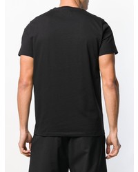 schwarzes T-Shirt mit einem Rundhalsausschnitt von Stella McCartney