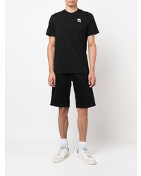 schwarzes T-Shirt mit einem Rundhalsausschnitt von Karl Lagerfeld