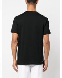 schwarzes T-Shirt mit einem Rundhalsausschnitt von Karl Lagerfeld