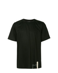 schwarzes T-Shirt mit einem Rundhalsausschnitt von Indice Studio
