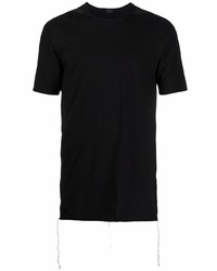schwarzes T-Shirt mit einem Rundhalsausschnitt von Isaac Sellam Experience
