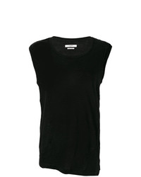schwarzes T-Shirt mit einem Rundhalsausschnitt von Isabel Marant Etoile