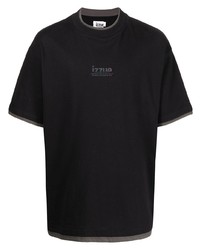 schwarzes T-Shirt mit einem Rundhalsausschnitt von Izzue