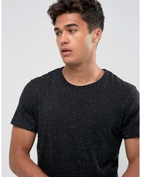 schwarzes T-Shirt mit einem Rundhalsausschnitt von Jack and Jones