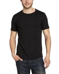schwarzes T-Shirt mit einem Rundhalsausschnitt von Jack & Jones