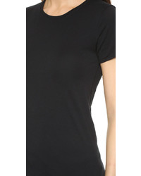 schwarzes T-Shirt mit einem Rundhalsausschnitt von Rag & Bone