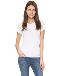 schwarzes T-Shirt mit einem Rundhalsausschnitt von Rag & Bone