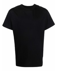 schwarzes T-Shirt mit einem Rundhalsausschnitt von Jil Sander