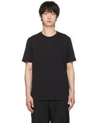 schwarzes T-Shirt mit einem Rundhalsausschnitt von Jil Sander