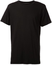 schwarzes T-Shirt mit einem Rundhalsausschnitt von John Elliott + Co