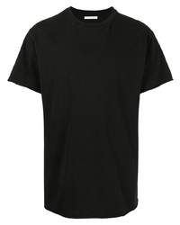schwarzes T-Shirt mit einem Rundhalsausschnitt von John Elliott