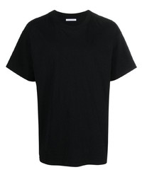 schwarzes T-Shirt mit einem Rundhalsausschnitt von John Elliott