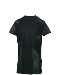 schwarzes T-Shirt mit einem Rundhalsausschnitt von Julius