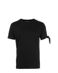 schwarzes T-Shirt mit einem Rundhalsausschnitt von JW Anderson