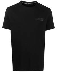 schwarzes T-Shirt mit einem Rundhalsausschnitt von Karl Lagerfeld