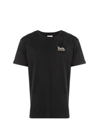 schwarzes T-Shirt mit einem Rundhalsausschnitt von Kent & Curwen