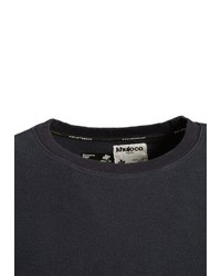 schwarzes T-Shirt mit einem Rundhalsausschnitt von khujo