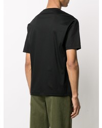 schwarzes T-Shirt mit einem Rundhalsausschnitt von MACKINTOSH