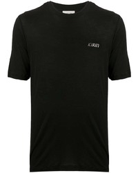 schwarzes T-Shirt mit einem Rundhalsausschnitt von Kirin