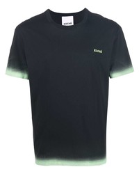 schwarzes T-Shirt mit einem Rundhalsausschnitt von Koché