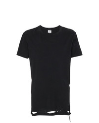 schwarzes T-Shirt mit einem Rundhalsausschnitt von Ksubi