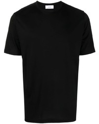 schwarzes T-Shirt mit einem Rundhalsausschnitt von Lardini