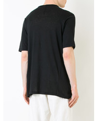 schwarzes T-Shirt mit einem Rundhalsausschnitt von Forme D'expression