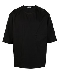 schwarzes T-Shirt mit einem Rundhalsausschnitt von Le 17 Septembre