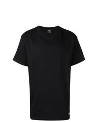 schwarzes T-Shirt mit einem Rundhalsausschnitt von Les (Art)ists