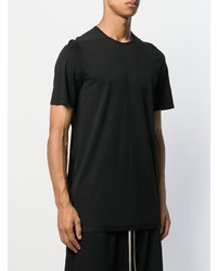 schwarzes T-Shirt mit einem Rundhalsausschnitt von Rick Owens DRKSHDW