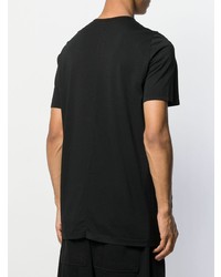 schwarzes T-Shirt mit einem Rundhalsausschnitt von Rick Owens DRKSHDW