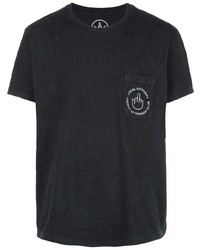 schwarzes T-Shirt mit einem Rundhalsausschnitt von Local Authority