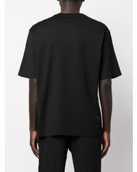 schwarzes T-Shirt mit einem Rundhalsausschnitt von Dolce & Gabbana