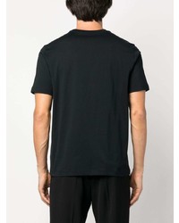 schwarzes T-Shirt mit einem Rundhalsausschnitt von Brioni