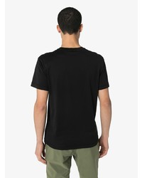 schwarzes T-Shirt mit einem Rundhalsausschnitt von Stone Island