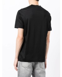 schwarzes T-Shirt mit einem Rundhalsausschnitt von Emporio Armani