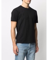 schwarzes T-Shirt mit einem Rundhalsausschnitt von Colmar
