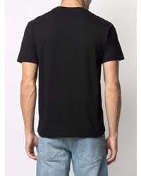 schwarzes T-Shirt mit einem Rundhalsausschnitt von Colmar
