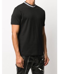 schwarzes T-Shirt mit einem Rundhalsausschnitt von Versace