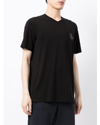 schwarzes T-Shirt mit einem Rundhalsausschnitt von Armani Exchange