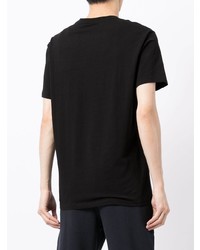 schwarzes T-Shirt mit einem Rundhalsausschnitt von Armani Exchange