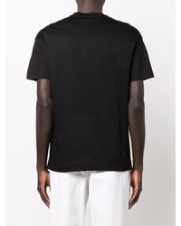 schwarzes T-Shirt mit einem Rundhalsausschnitt von Emporio Armani