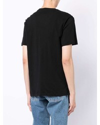 schwarzes T-Shirt mit einem Rundhalsausschnitt von True Religion