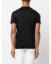 schwarzes T-Shirt mit einem Rundhalsausschnitt von Emporio Armani