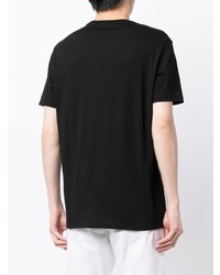 schwarzes T-Shirt mit einem Rundhalsausschnitt von Armani Exchange